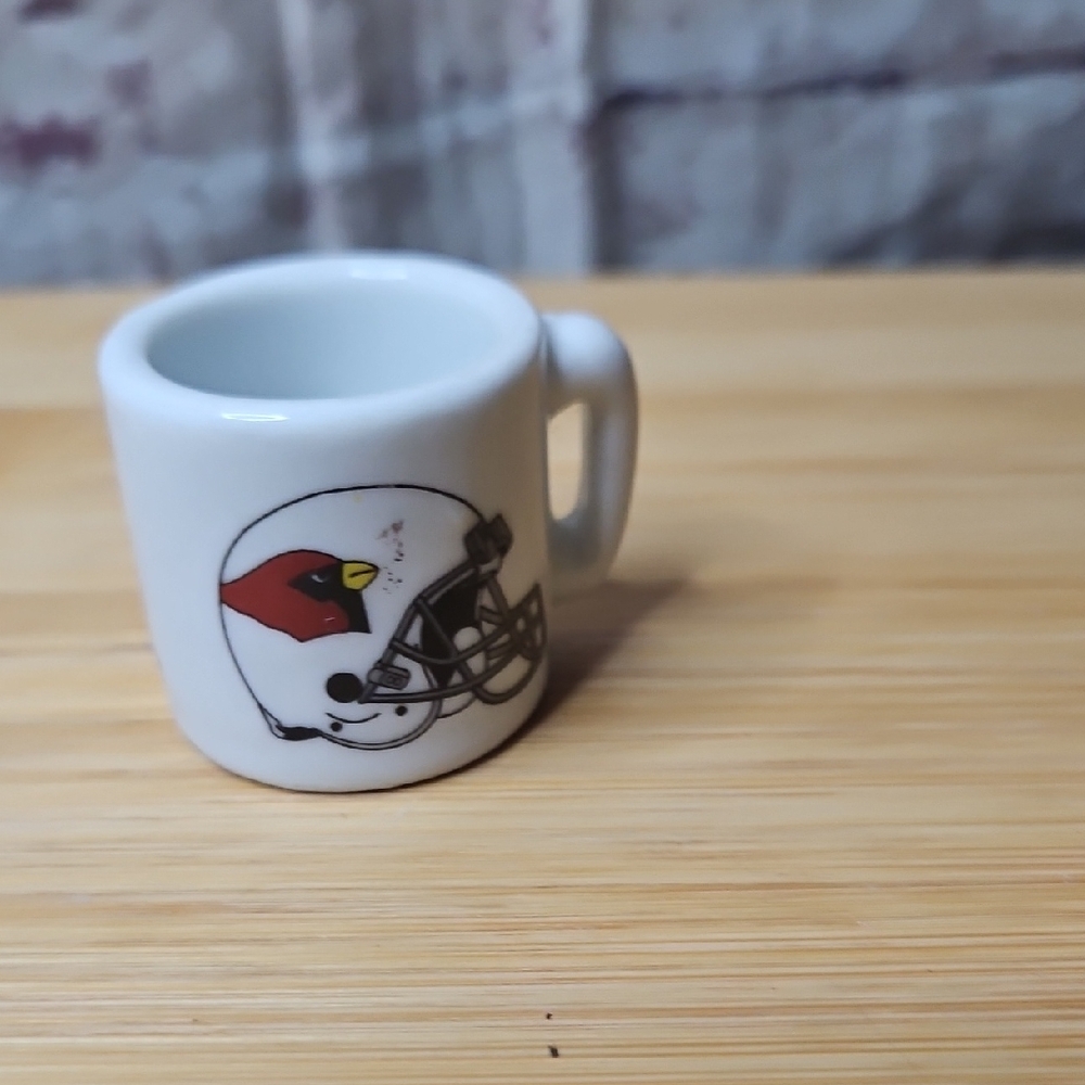 Vintage Arizona Cardinals Miniature 1.25”‎ Collectible NFL Mini Coffee Mug